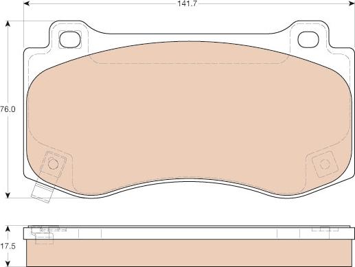 TRW GDB4449 - Тормозные колодки, дисковые, комплект parts5.com