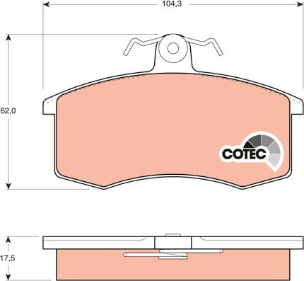 TRW GDB469 - Тормозные колодки, дисковые, комплект parts5.com