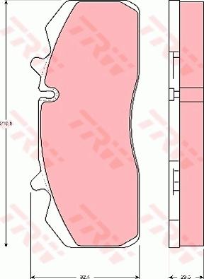 TRW GDB5083 - Тормозные колодки, дисковые, комплект parts5.com