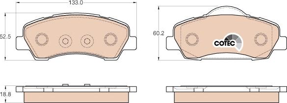 TRW GDB1992 - Тормозные колодки, дисковые, комплект parts5.com