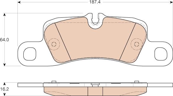 TRW GDB1962 - Тормозные колодки, дисковые, комплект parts5.com