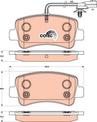 TRW GDB1903 - Тормозные колодки, дисковые, комплект parts5.com