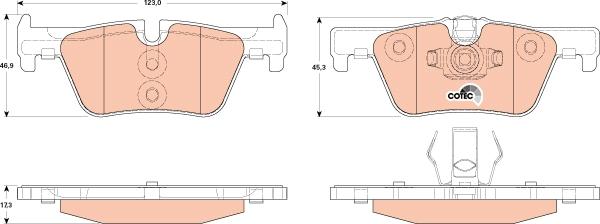 TRW GDB1919 - Тормозные колодки, дисковые, комплект parts5.com