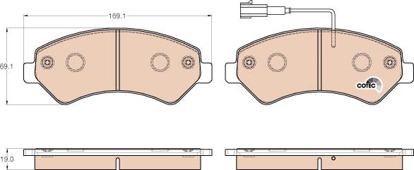 TRW GDB1982 - Тормозные колодки, дисковые, комплект parts5.com