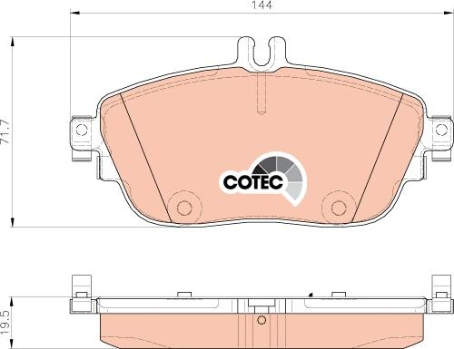 TRW GDB1932 - Тормозные колодки, дисковые, комплект parts5.com