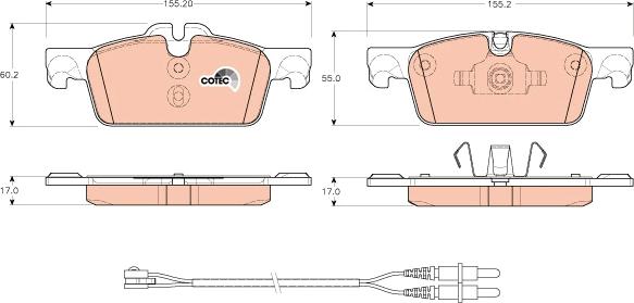 TRW GDB1929 - Тормозные колодки, дисковые, комплект parts5.com