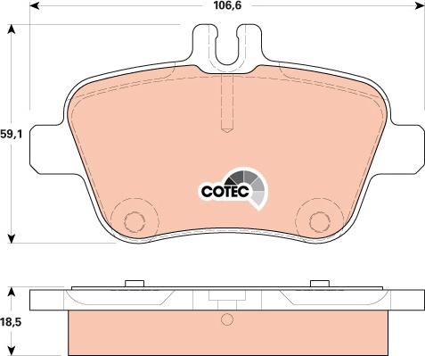 TRW GDB1920 - Тормозные колодки, дисковые, комплект parts5.com