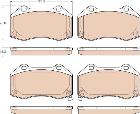 TRW GDB1979 - Тормозные колодки, дисковые, комплект parts5.com