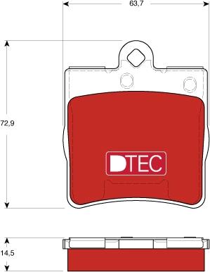 TRW GDB1545DTE - Тормозные колодки, дисковые, комплект parts5.com