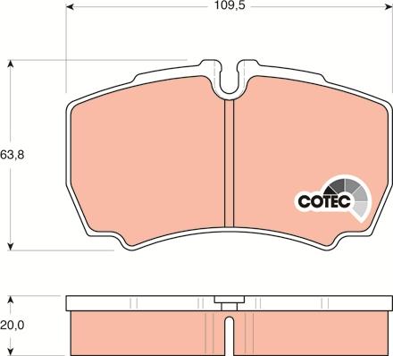 TRW GDB1535 - Тормозные колодки, дисковые, комплект parts5.com