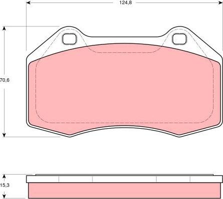 TRW GDB1606 - Тормозные колодки, дисковые, комплект parts5.com