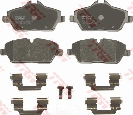 TRW GDB1611 - Тормозные колодки, дисковые, комплект parts5.com