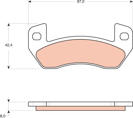 TRW GDB1680 - Тормозные колодки, дисковые, комплект parts5.com