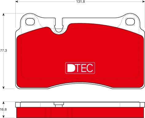 TRW GDB1670DTE - Тормозные колодки, дисковые, комплект parts5.com