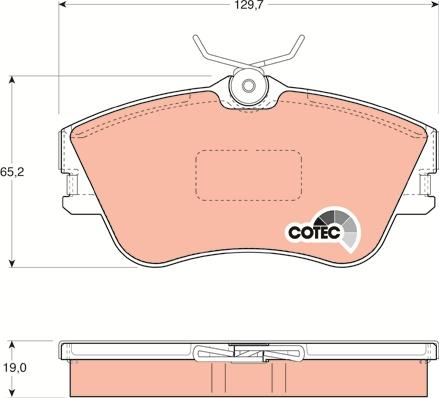 TRW GDB1092 - Тормозные колодки, дисковые, комплект parts5.com