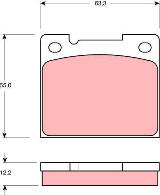 TRW GDB1066 - Тормозные колодки, дисковые, комплект parts5.com