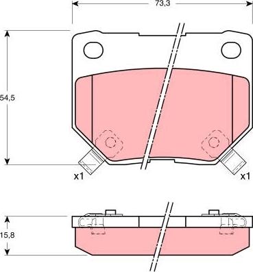 TRW GDB1007 - Тормозные колодки, дисковые, комплект parts5.com