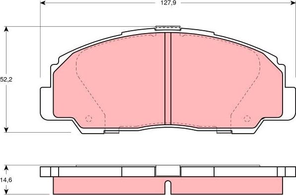 TRW GDB1135 - Тормозные колодки, дисковые, комплект parts5.com