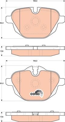 TRW GDB1840 - Тормозные колодки, дисковые, комплект parts5.com