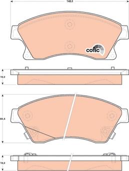 TRW GDB1843 - Тормозные колодки, дисковые, комплект parts5.com