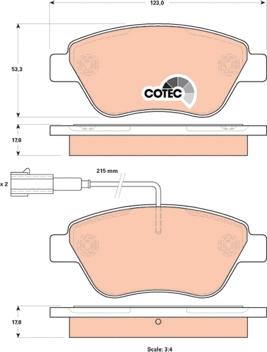 TRW GDB1842 - Тормозные колодки, дисковые, комплект parts5.com