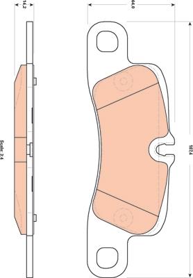 TRW GDB1839 - Тормозные колодки, дисковые, комплект parts5.com