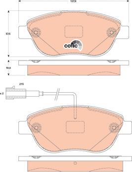 TRW GDB1829 - Тормозные колодки, дисковые, комплект parts5.com