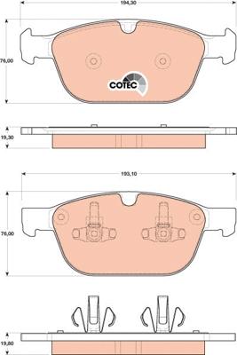 TRW GDB1821 - Тормозные колодки, дисковые, комплект parts5.com