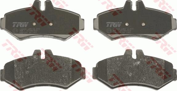 TRW GDB1399 - Тормозные колодки, дисковые, комплект parts5.com