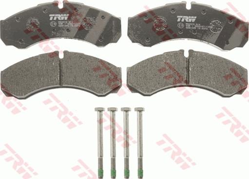 TRW GDB1345 - Тормозные колодки, дисковые, комплект parts5.com