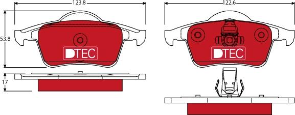 TRW GDB1389DTE - Тормозные колодки, дисковые, комплект parts5.com