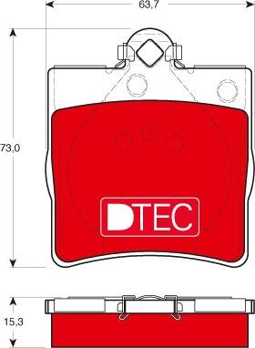 TRW GDB1335DTE - Тормозные колодки, дисковые, комплект parts5.com