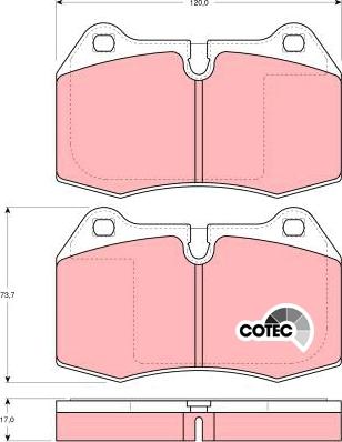 TRW GDB1269 - Тормозные колодки, дисковые, комплект parts5.com