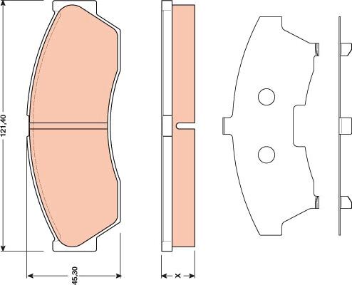 TRW GDB1796 - Тормозные колодки, дисковые, комплект parts5.com