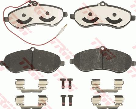 TRW GDB1719 - Тормозные колодки, дисковые, комплект parts5.com