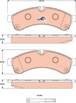 TRW GDB1780 - Тормозные колодки, дисковые, комплект parts5.com