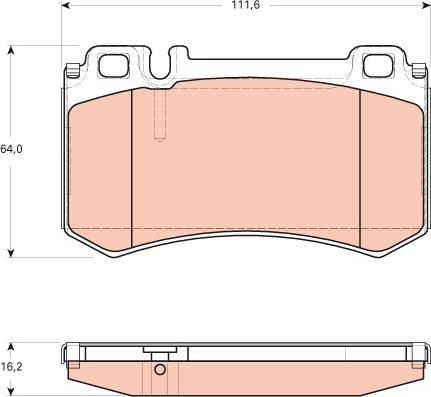 TRW GDB1735 - Тормозные колодки, дисковые, комплект parts5.com