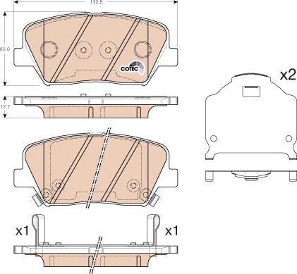 TRW GDB3549 - Тормозные колодки, дисковые, комплект parts5.com