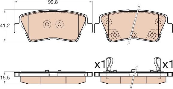 TRW GDB3569 - Тормозные колодки, дисковые, комплект parts5.com