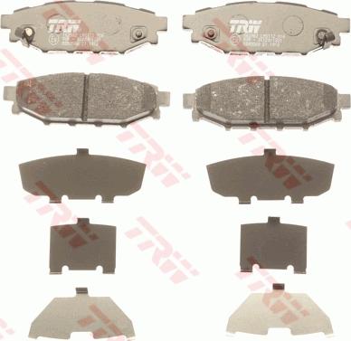 TRW GDB3568 - Brake Pad Set, disc brake parts5.com