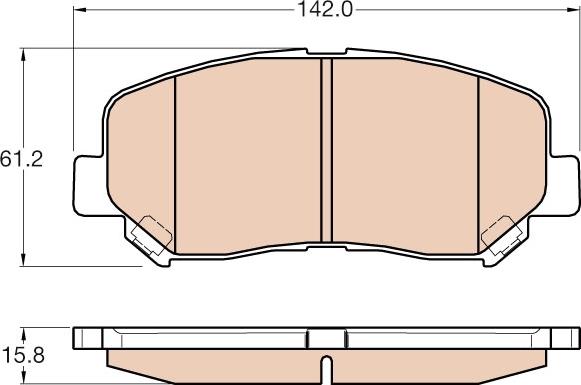 TRW GDB3562 - Тормозные колодки, дисковые, комплект parts5.com