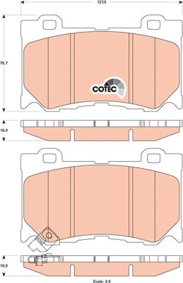 TRW GDB3505 - Тормозные колодки, дисковые, комплект parts5.com