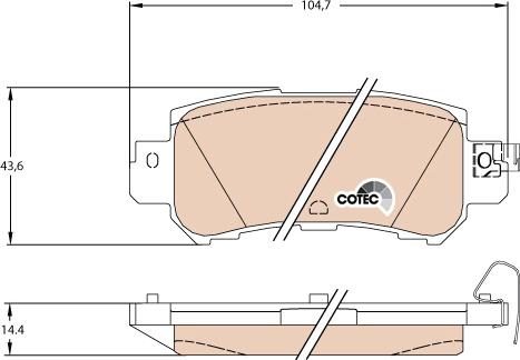 TRW GDB3539 - Тормозные колодки, дисковые, комплект parts5.com