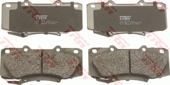 TRW GDB3534 - Тормозные колодки, дисковые, комплект parts5.com