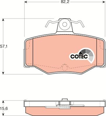 TRW GDB3092 - Тормозные колодки, дисковые, комплект parts5.com