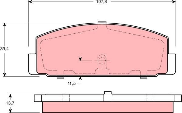 TRW GDB3194 - Тормозные колодки, дисковые, комплект parts5.com