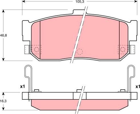 TRW GDB3181 - Тормозные колодки, дисковые, комплект parts5.com