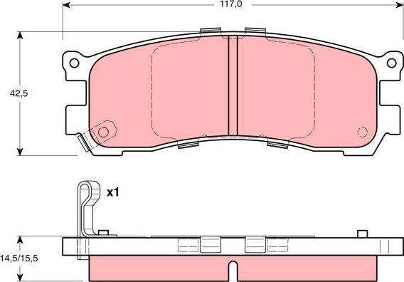 TRW GDB3179 - Тормозные колодки, дисковые, комплект parts5.com