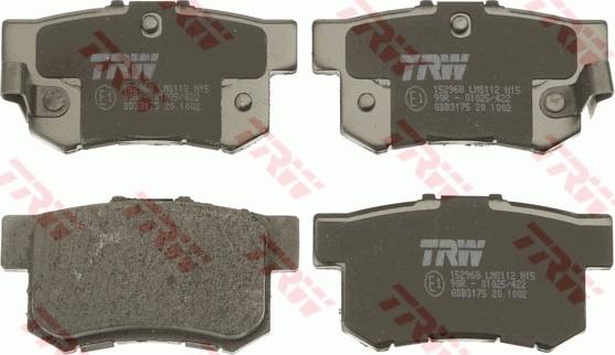 TRW GDB3175 - Тормозные колодки, дисковые, комплект parts5.com