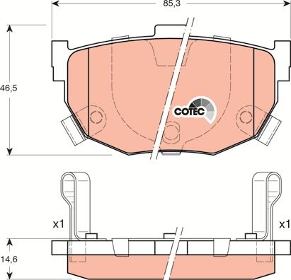 TRW GDB3170 - Тормозные колодки, дисковые, комплект parts5.com